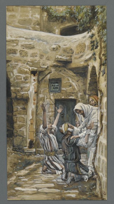 The Blind of Capernaum, illustration from The Life of Our Lord Jesus Christ by James Jacques Joseph Tissot