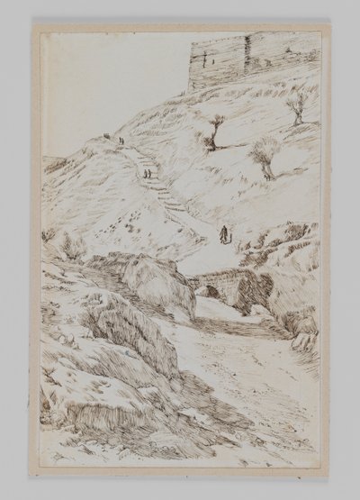 The Bridge of Kedron coming from Gethsemane, illustration from The Life of Our Lord Jesus Christ by James Jacques Joseph Tissot
