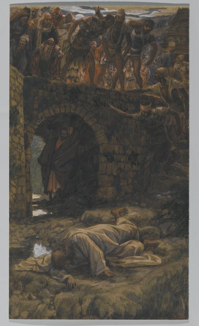 The Brook of Kedron. He Shall Drink of the Brook on the Way, illustration for The Life of Christ by James Jacques Joseph Tissot