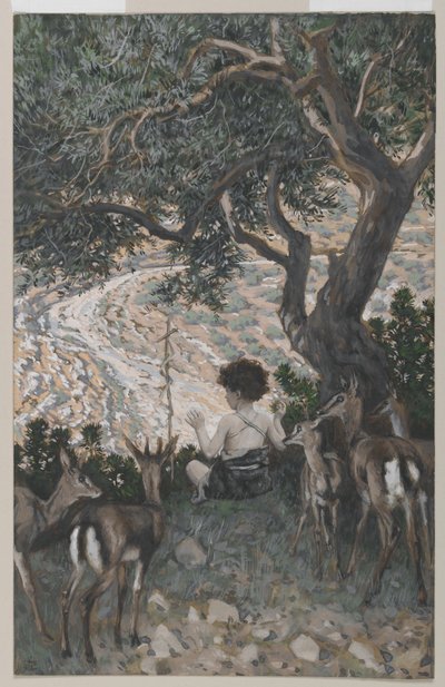 The Childhood of Saint John the Baptist, illustration from The Life of Our Lord Jesus Christ by James Jacques Joseph Tissot