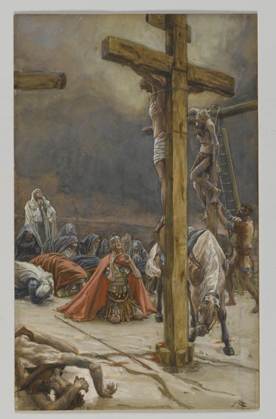 The Confession of Saint Longinus, illustration from The Life of Our Lord Jesus Christ by James Jacques Joseph Tissot