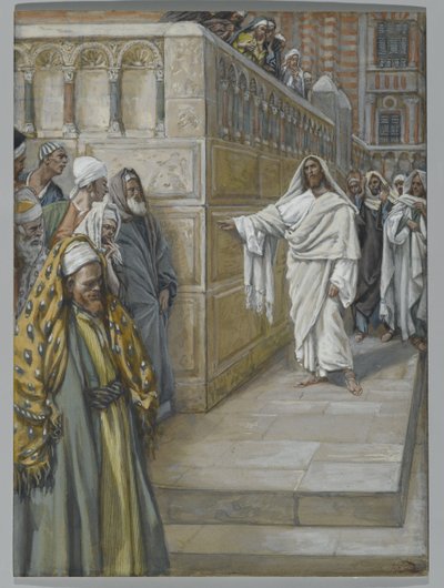 The Corner Stone, illustration from The Life of Our Lord Jesus Christ by James Jacques Joseph Tissot