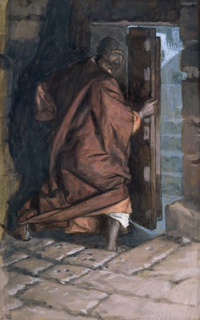 The Departure of Judas, illustration for The Life of Christ by James Jacques Joseph Tissot