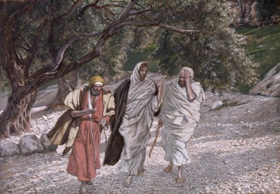 The Disciples on the Road to Emmaus, illustration for The Life of Christ by James Jacques Joseph Tissot