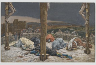 The Earthquake, illustration from The Life of Our Lord Jesus Christ by James Jacques Joseph Tissot