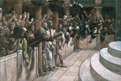 The False Witness, illustration for The Life of Christ by James Jacques Joseph Tissot