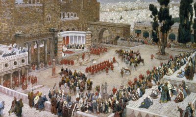 The Forum of Jerusalem as Seen From Above, illustration to The Life of Christ by James Jacques Joseph Tissot