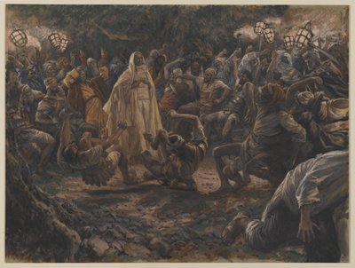 The Guards Falling Backwards, illustration from The Life of Our Lord Jesus Christ by James Jacques Joseph Tissot