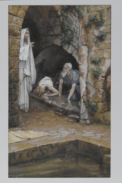 The Man with an Infirmity, illustration from The Life of Our Lord Jesus Christ by James Jacques Joseph Tissot