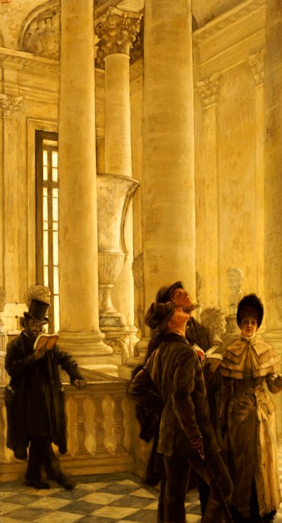 The North Stairs at the Louvre by James Jacques Joseph Tissot