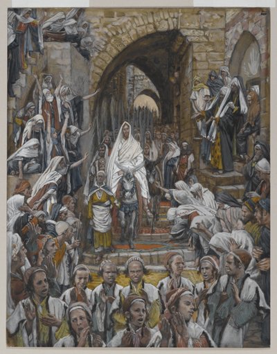 The Procession in the Streets of Jerusalem, illustration from The Life of Our Lord Jesus Christ by James Jacques Joseph Tissot