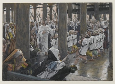The Procession in the Temple, illustration from The Life of Our Lord Jesus Christ by James Jacques Joseph Tissot