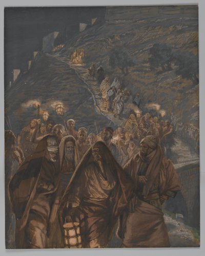The Procession of Judas, illustration from The Life of Our Lord Jesus Christ by James Jacques Joseph Tissot