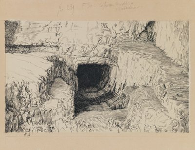 The Round Stone seen from the exterior, illustration from The Life of Our Lord Jesus Christ by James Jacques Joseph Tissot