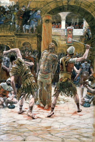 The Scourging, illustration for The Life of Christ by James Jacques Joseph Tissot