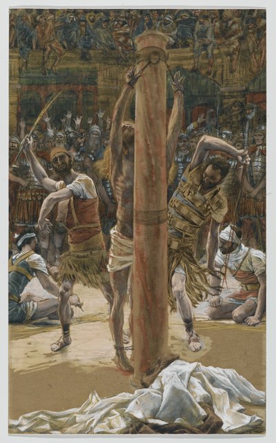 The Scourging on the Back, illustration from The Life of Our Lord Jesus Christ by James Jacques Joseph Tissot