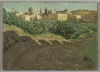 The Southwest Corner of the Esplanade of the Haram, The Ancient Temple, illustration from The Life of Our Lord Jesus Christ by James Jacques Joseph Tissot