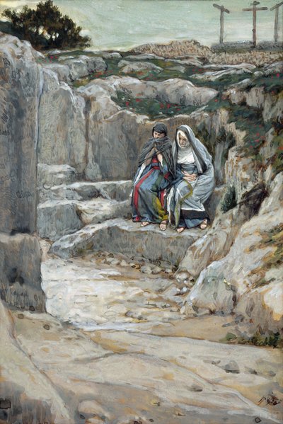 The Two Marys Watch the Tomb, illustration for The Life of Christ by James Jacques Joseph Tissot