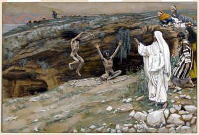 The Two Men Possessed with Unclean Spirits, illustration for The Life of Christ by James Jacques Joseph Tissot