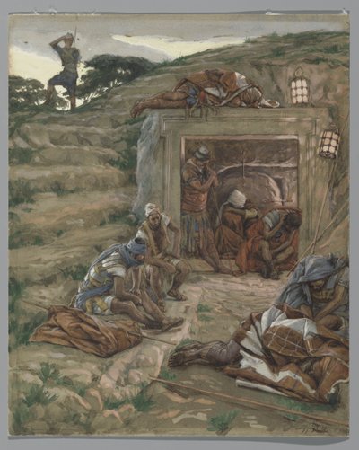 The Watch Over the Tomb, illustration from The Life of Our Lord Jesus Christ by James Jacques Joseph Tissot