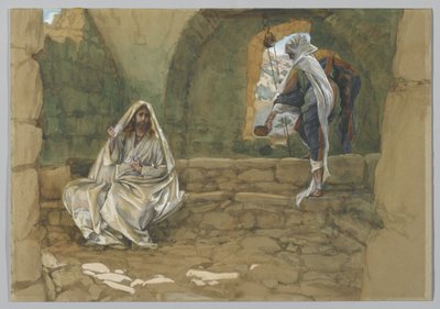 The Woman of Samaria at the Well, illustration from The Life of Our Lord Jesus Christ by James Jacques Joseph Tissot