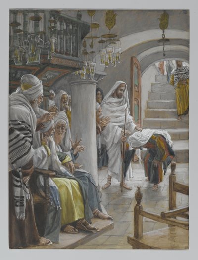 The Woman with an Infirmity of Eighteen Years, illustration from The Life of Our Lord Jesus Christ by James Jacques Joseph Tissot