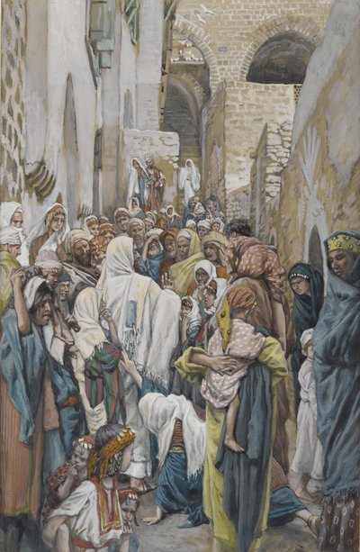The Woman with an Issue of Blood, illustration from The Life of Our Lord Jesus Christ by James Jacques Joseph Tissot