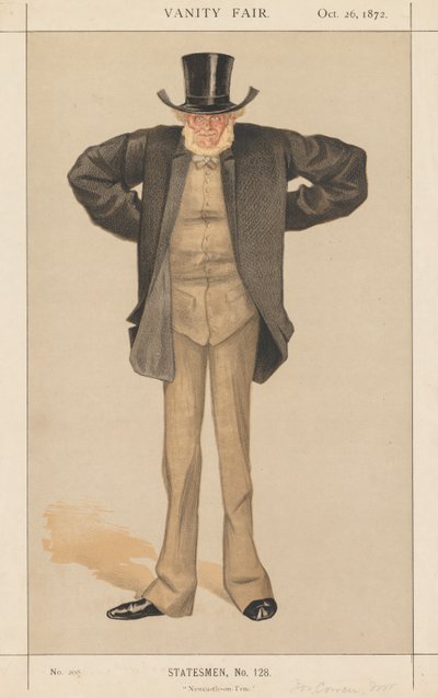 Vanity Fair: Statesman, No. 128 Newcastle-on-Tyne, 1872 by James Jacques Joseph Tissot