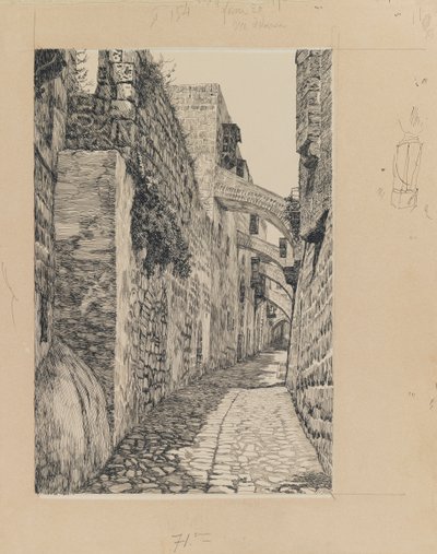 Via Dolorosa, Jerusalem, illustration from The Life of Our Lord Jesus Christ by James Jacques Joseph Tissot