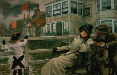 Waiting for the Ferry by James Jacques Joseph Tissot