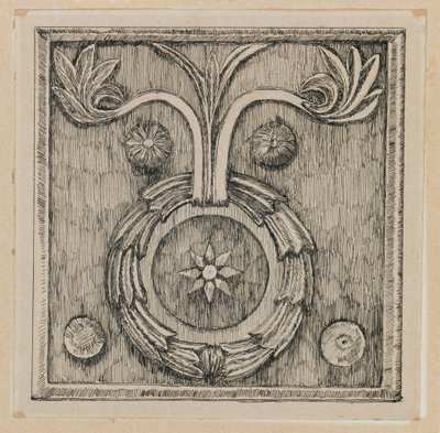 Wreath in Bas-relief in the Mosque of El-Aksa, illustration from The Life of Our Lord Jesus Christ by James Jacques Joseph Tissot