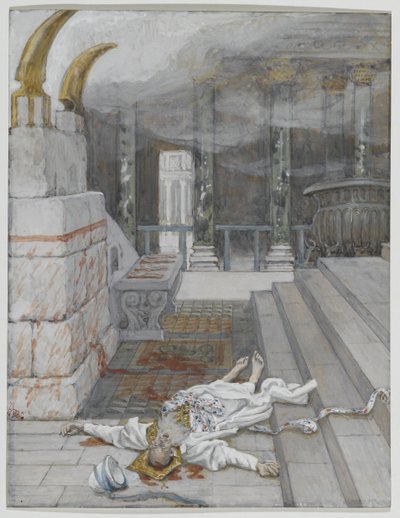 Zacharias Killed Between the Temple and the Altar, illustration from 