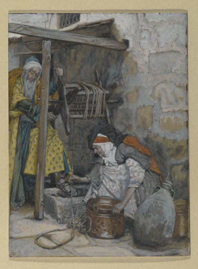 Zacharias and Elizabeth, illustration for The Life of Christ by James Jacques Joseph Tissot