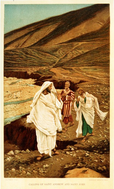 Calling of St Andrew and St John by James Jacques Joseph after Tissot
