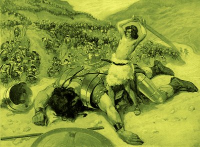 David Cuts Off the Head of Goliath by James Jacques Joseph after Tissot
