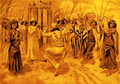 David Dancing before the Ark by James Jacques Joseph after Tissot