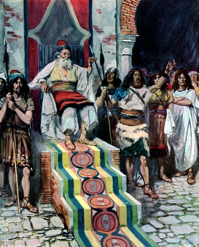 David Sees the Messenger Arrive by James Jacques Joseph after Tissot
