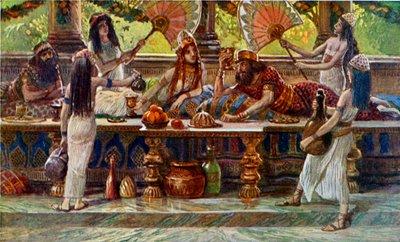 Esther Feasts with the King by James Jacques Joseph after Tissot