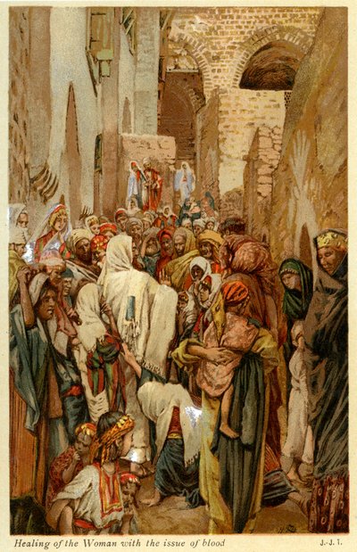 Healing of the Woman with the Issue of Blood by James Jacques Joseph after Tissot