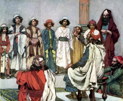 Jesse Presents His Son to Samuel by James Jacques Joseph after Tissot