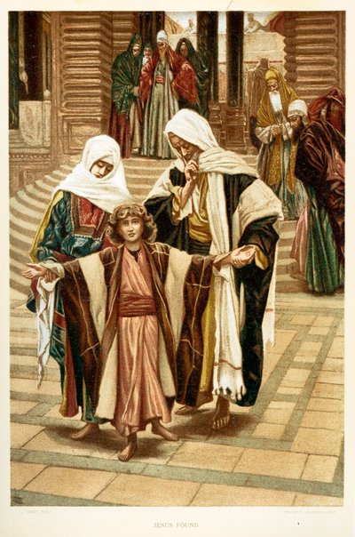 Jesus Found (St Luke, Chapter 2) by James Jacques Joseph after Tissot