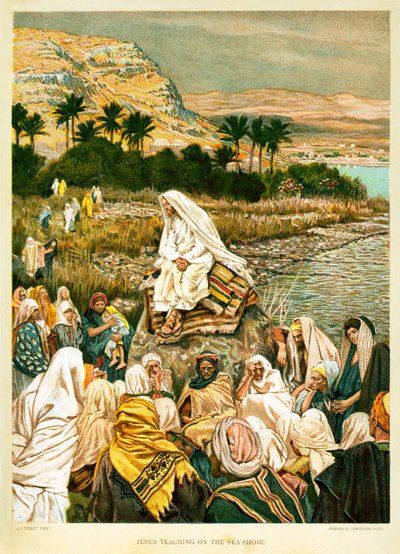 Jesus Teaching on the Seashore by James Jacques Joseph after Tissot
