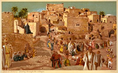 Jesus at Bethany: Passing through the Villages by James Jacques Joseph after Tissot