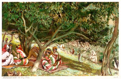 Nathanael under the Fig Tree by James Jacques Joseph after Tissot