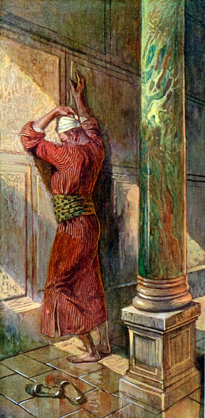 Praying in the Temple by James Jacques Joseph after Tissot
