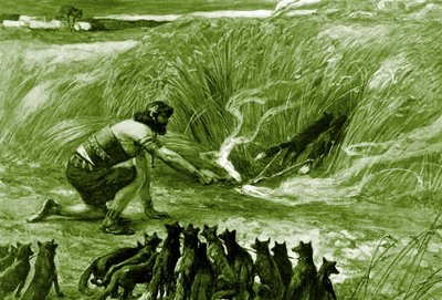 Samson and the Foxes by James Jacques Joseph after Tissot