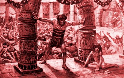 Samson Puts Down the Pillars by James Jacques Joseph after Tissot