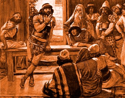 Samson Puts Forth a Riddle by James Jacques Joseph after Tissot