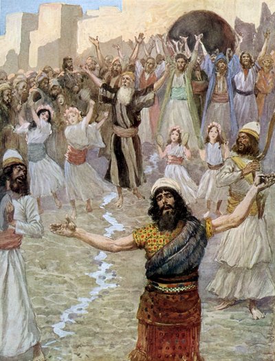 Saul Prophesies with the Prophets by James Jacques Joseph after Tissot