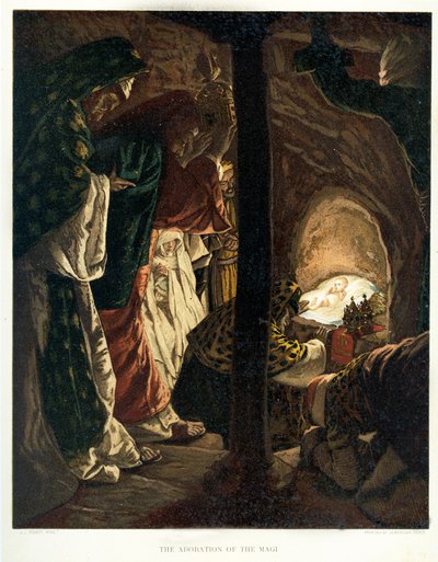 The Adoration of the Magi, St Luke, Bible by James Jacques Joseph after Tissot